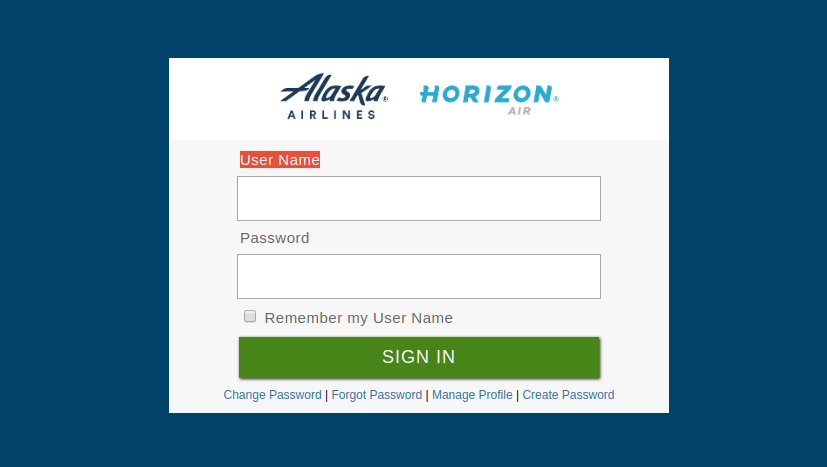 alaska employee travel login